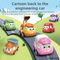 Wholesale 6 PCS Little Engineer Toy Set Play Children Kids Small Pull Back Cartoon Cars